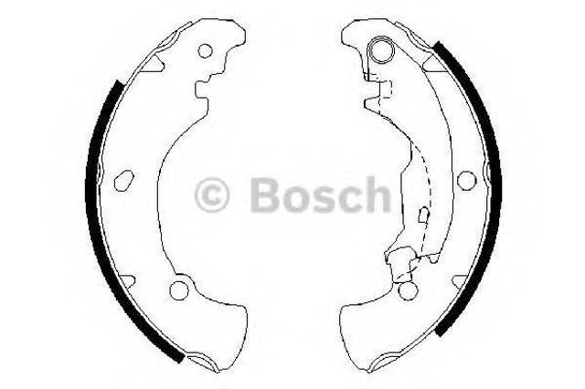 Bosch fiat щоки гальмівні brava,bravo 1.4-1.9 96- 0986487560