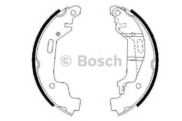 Гальма робочі задні ножні і гальмівні барабани 0986487576 BOSCH