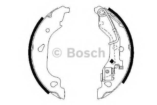 Колодки гальмові задні, барабанні 0986487596 BOSCH