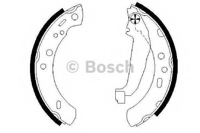 Гальма робочі задні ножні і гальмівні барабани 0986487604 BOSCH