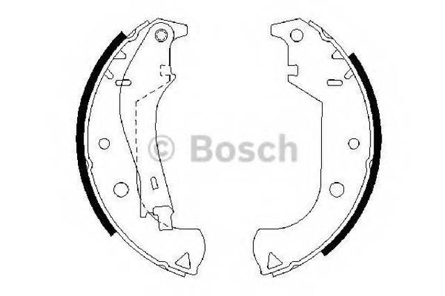 Колодки гальмові задні, барабанні 0986487626 BOSCH