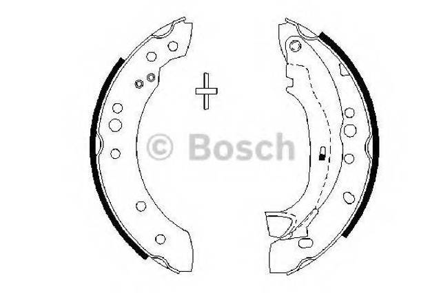 Колодки гальмівні задні, барабанні 0986487664 BOSCH