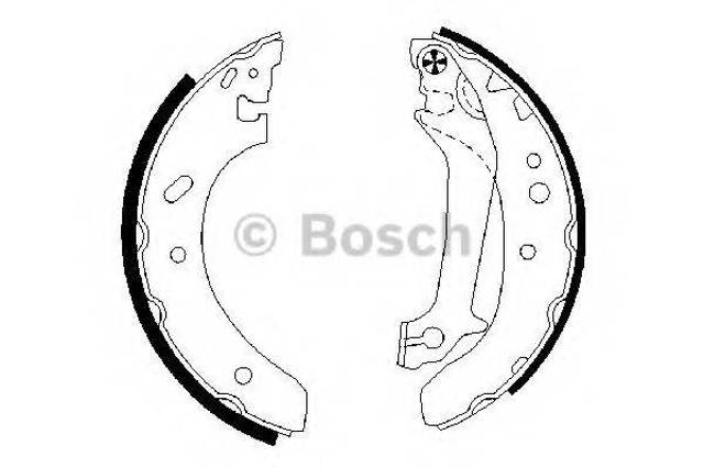 Гальма робочі задні ножні і гальмівні барабани 0986487674 BOSCH