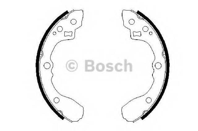 Колодки гальмівні задні, барабанні 0986487687 BOSCH