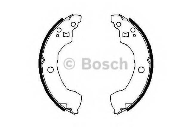 Гальма робочі задні ножні і гальмівні барабани 0986487691 BOSCH