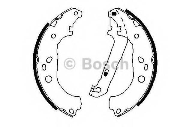 Колодки гальмові задні, барабанні 0986487696 BOSCH