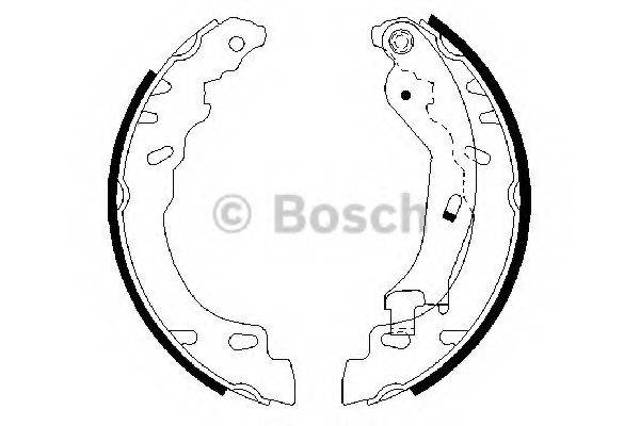 Колодки гальмівні задні, барабанні 0986487704 BOSCH