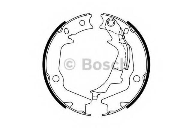 Колодки ручника / стоянкового гальма 0986487768 BOSCH