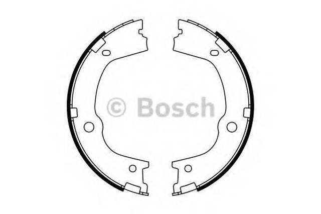 Гальмівні колодки ручника 0986487776 BOSCH