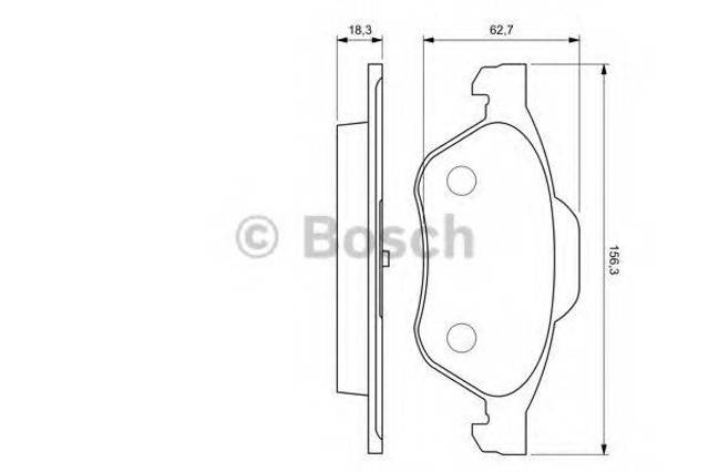 Дискові гальма 0986494034 BOSCH