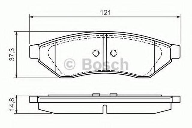 Колодки гальмівні задні, дискові 0986494172 BOSCH