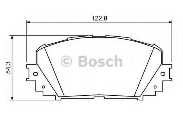 Колодки гальмівні передні, дискові 0986494196 BOSCH