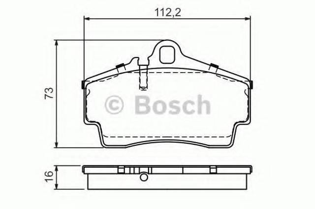 Задні дискові колодки 0986494265 BOSCH