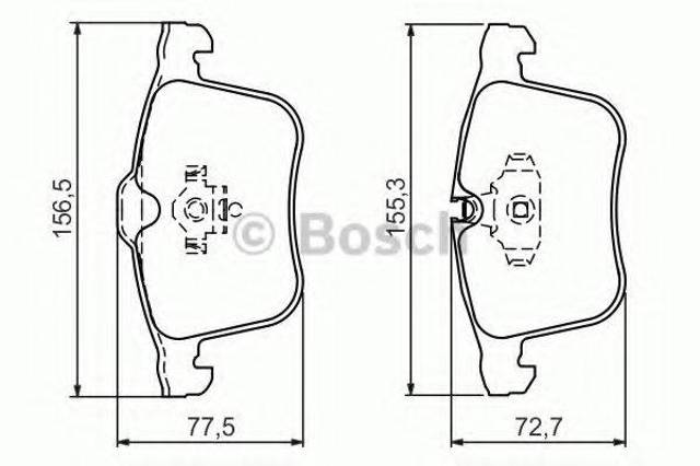Гальмівні колодки 0986494280 BOSCH