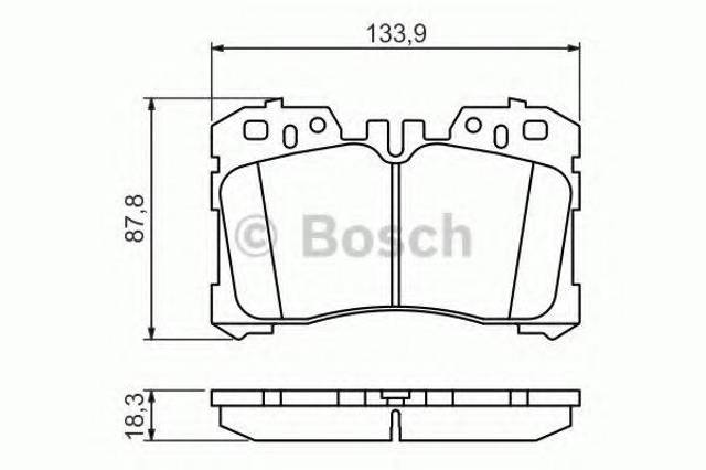 Колодки передні 0986494423 BOSCH