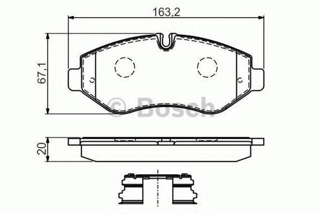 Дискові гальма 0986494582 BOSCH