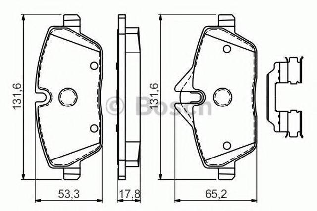 Дискові гальма 0986494588 BOSCH