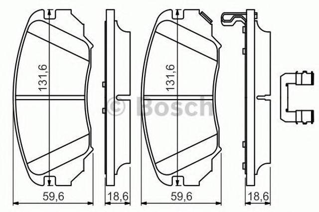 Дискові гальма 0986494632 BOSCH