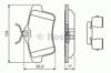 Колодки гальмівні задні, дискові 0986494640 BOSCH