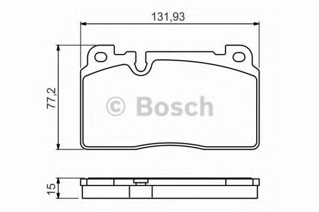 Колодки передні 0986494702 BOSCH