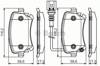 Колодки гальмові задні, дискові 0986495094 BOSCH