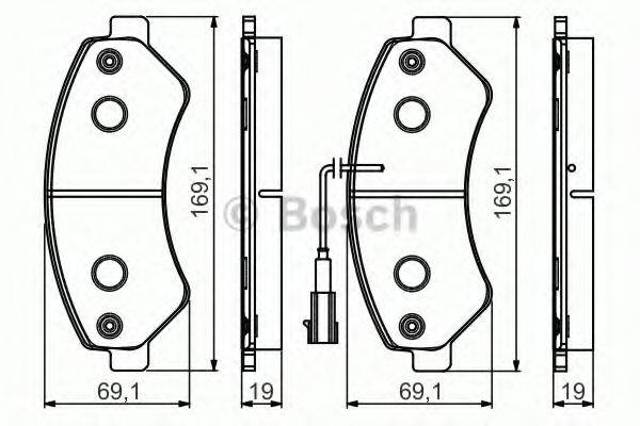 Гальмівні колодки 0986495095 BOSCH