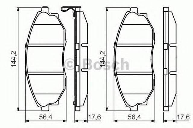 Дискові гальма 0986495353 BOSCH