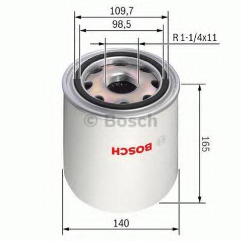 Фільтр осушувача повітря (вологомастиловідділювача) (TRUCK) 0986628252 BOSCH