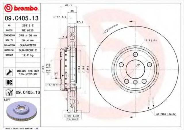Ротор гальмівний 09C40513 BREMBO