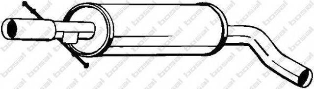 Глушник, центральна частина 105111 BOSAL