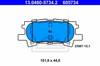 Колодки гальмові задні, дискові 13046057342 ATE