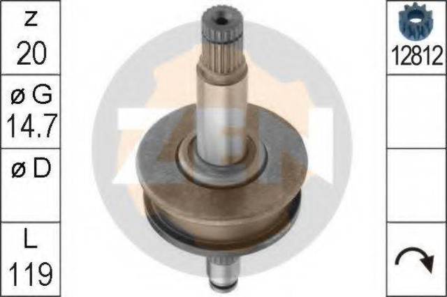 Привід стартера бендикс 132489 CARGO