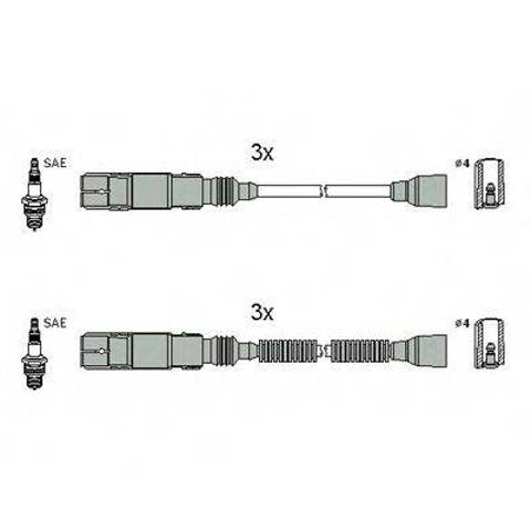 Дроти запалювання 134952 HITACHI