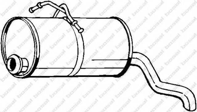 Глушник вихлопних газів кінцевий 135225 BOSAL