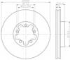 Диск гальмівний передній Форд Транзіт