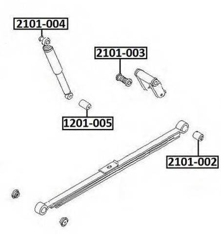 Сайлентблок сережки ресори 1526483 FORD
