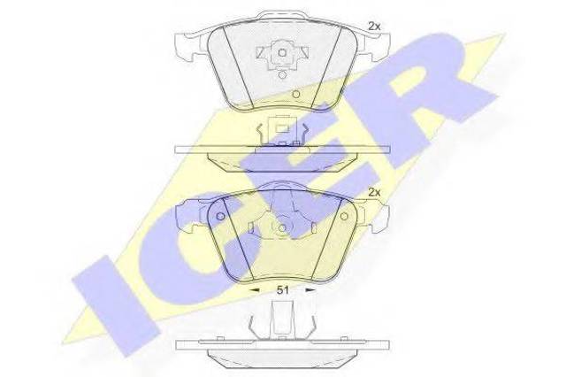 Дискові гальма 181655 ICER