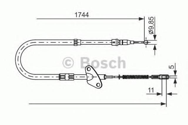 Трос ручника задній правий 1987477121 BOSCH