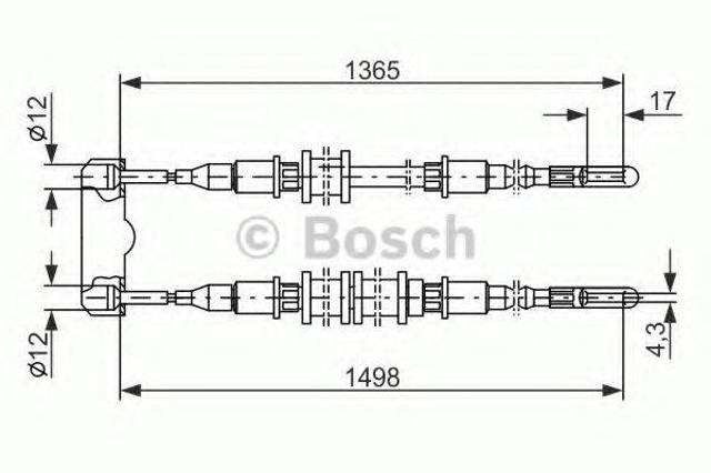 Гальмо стоянкове 1987477130 BOSCH