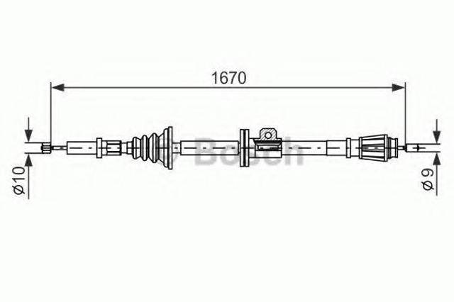 Гальмо стоянкове 1987477357 BOSCH
