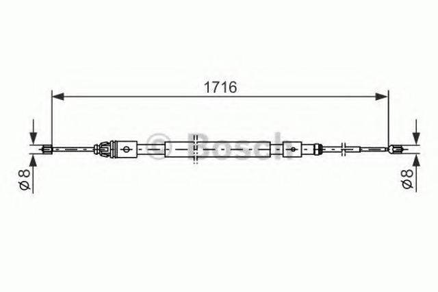 Гальмо стоянкове 1987477599 BOSCH