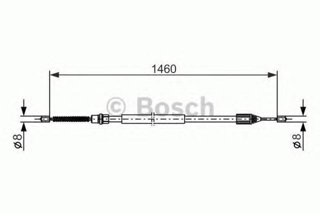 Гальмо стоянкове 1987477646 BOSCH