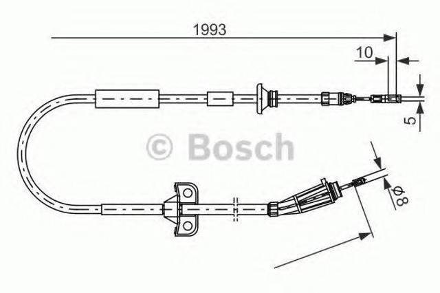 Гальмо стоянкове 1987477819 BOSCH