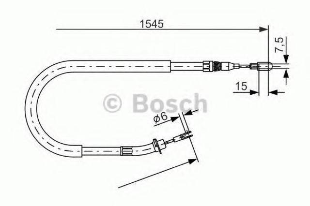 Гальмо стоянкове 1987477857 BOSCH