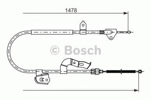 Трос ручника задній правий 1987477951 BOSCH