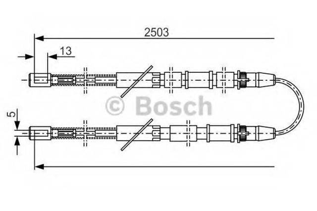 Гальмо стоянкове 1987482009 BOSCH