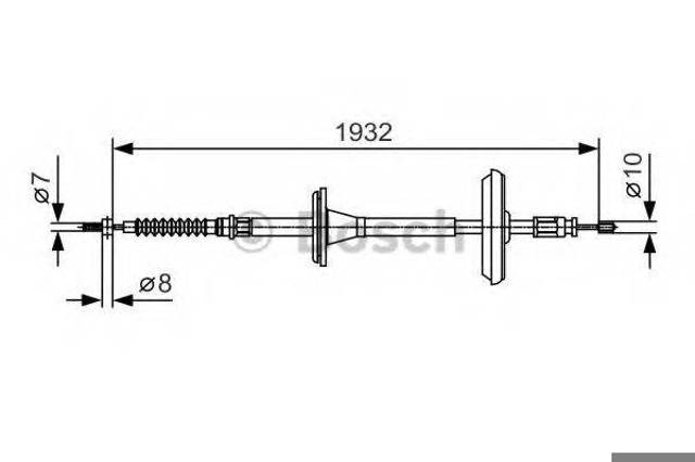 Гальмо стоянкове 1987482021 BOSCH
