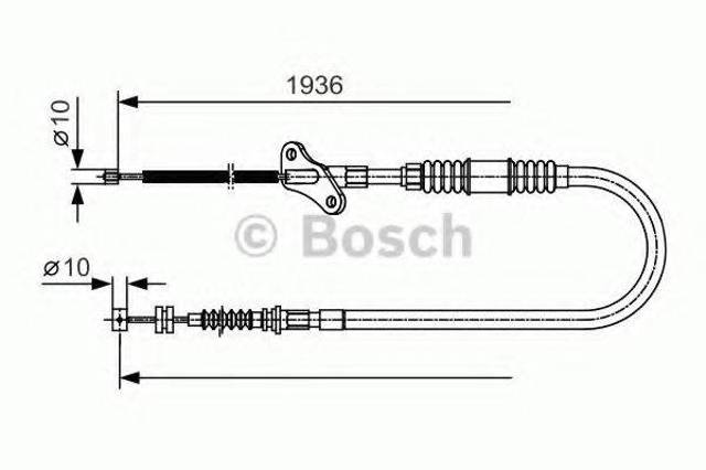 Трос ручника задній лівий 1987482111 BOSCH