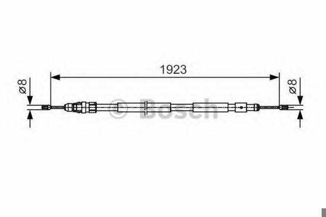 Трос ручника задній правий 1987482117 BOSCH