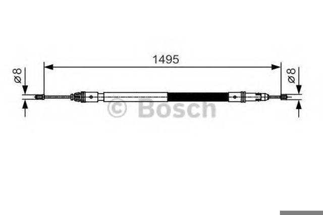 Гальмо стоянкове 1987482118 BOSCH